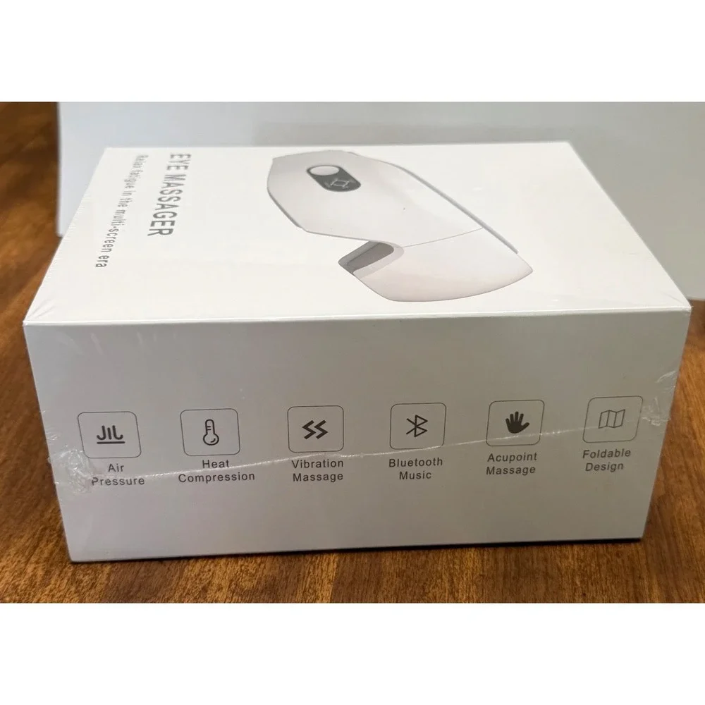 NEW SEALED NOWWISH Eye Massager EM-006 Heat Vibration Bluetooth Music Foldable